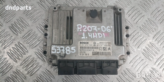 Компютър Peugeot 207 1.4HDI 2006г. 0281012529 9663475880	