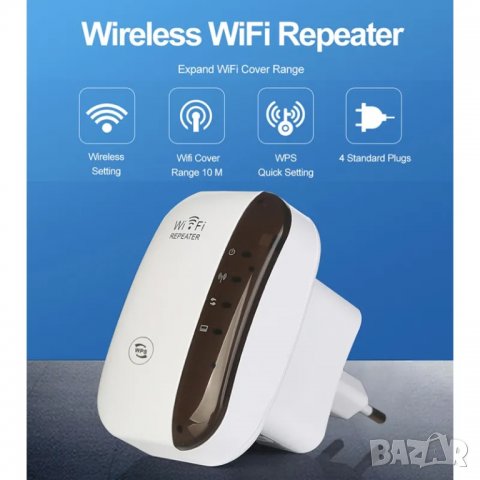 Удължител на сигнала WiFi, усилвател, рутер, безжичен и LAN, повторител, удължаване на обхвата, WPS, снимка 4 - Рутери - 39970498