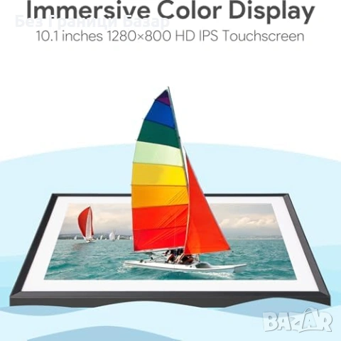 Нова 10.1 IPS Дигитална Фото Рамка 32GB WiFi Touch Micro SD за спомени снимки, снимка 3 - Друга електроника - 54230354