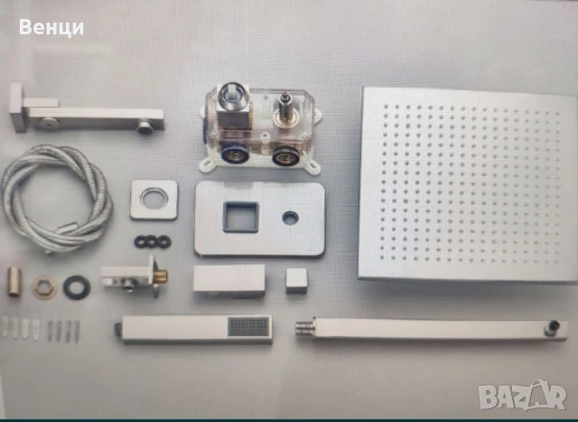 Комплект Душ за вграждане топ качество Nickel,CHROME,BLACK, снимка 5 - Душове - 50702241