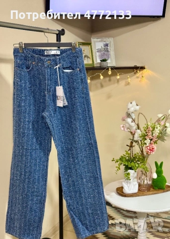 Дамски дънки в тъмно син деним, снимка 2 - Дънки - 53987286