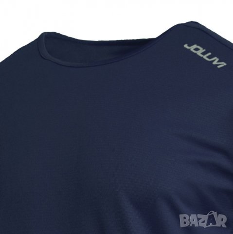 Спортна мъжка тениска Joluvi Runplex тъмносиня, снимка 2 - Блузи - 35365191
