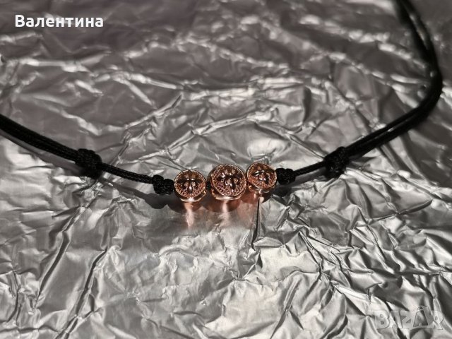 Дамски луксозен гердан Чокър от сребро с розово злато Rose gold choker, снимка 5 - Колиета, медальони, синджири - 32114952