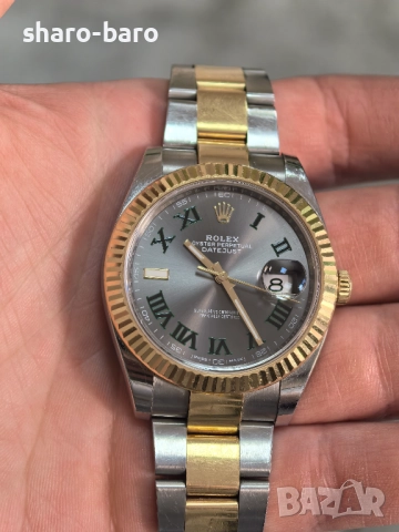 Rolex 126333 Datejust 41 Wimbledon Dial, снимка 3 - Мъжки - 51639998