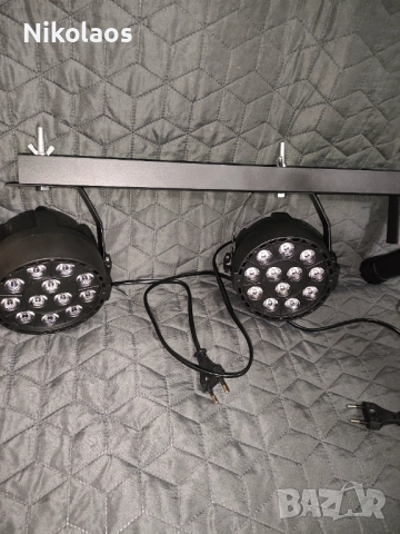 (Нов)пълен комплект DMX/LED осветление (прожектори),стойка, контролер,кабели, снимка 8 - Други - 52656926