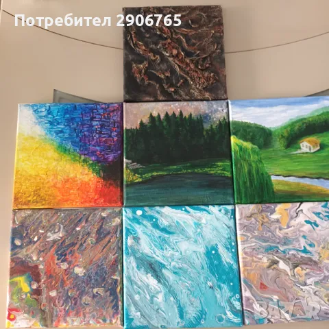 Картина авторска акрил 25/25см