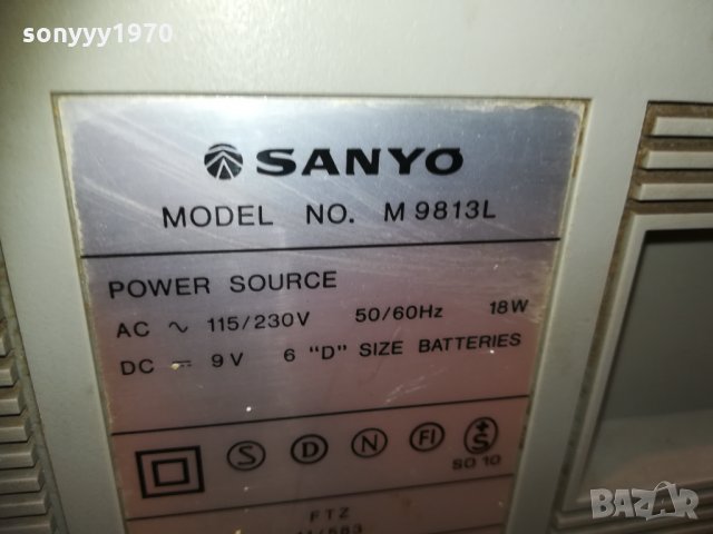 SANYO M9813L-1810201622, снимка 16 - Радиокасетофони, транзистори - 30463627
