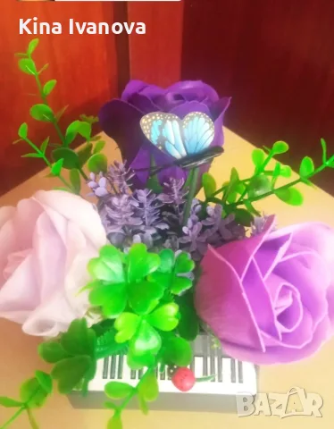 Сапунени цветя ❤️🌹❤️🌹❤️ , снимка 2 - Други - 55719402