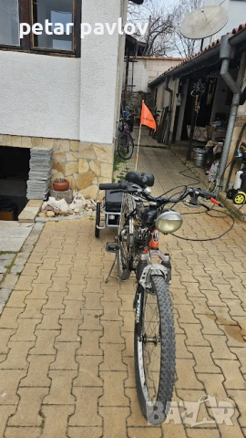 Колело с мотор + Ремарке, снимка 13 - Велосипеди - 53746641