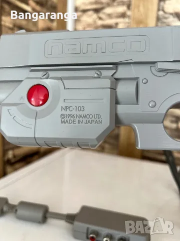 Ретро Namco GunCon (NPC-103) за PlayStation 1 + AV адаптер, снимка 4 - Аксесоари - 55798711