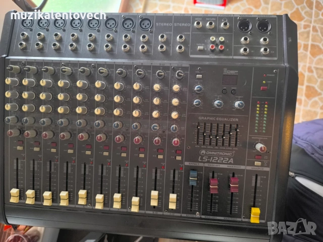 АПАРАТУРА OMNITRONIC LS-1222A Powered Mixer + 2 Х OMNITRONIC DX-1222 3-way Speaker 600 W, снимка 6 - Ресийвъри, усилватели, смесителни пултове - 54072201