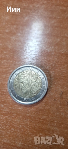 Евро монета Данте Агилери