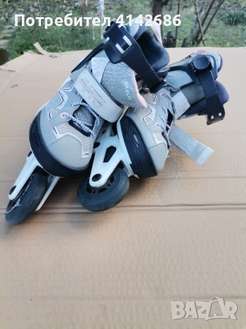 Детски ролери Oxelo светлосиви, снимка 2 - Ролери, кънки - 52956607