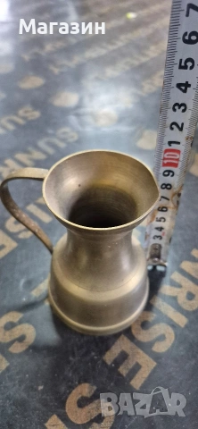 Каничка от месинг , снимка 3 - Антикварни и старинни предмети - 54120014