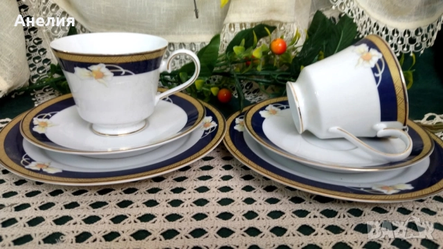 Орхидеи -сетове за кафе , снимка 3 - Чаши - 51812954