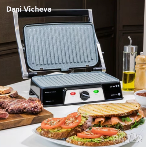 Електрическа скара Cecotec 1500 Take & Clean, Rock'nGrill, 1500 W, снимка 8 - Скари - 52870433