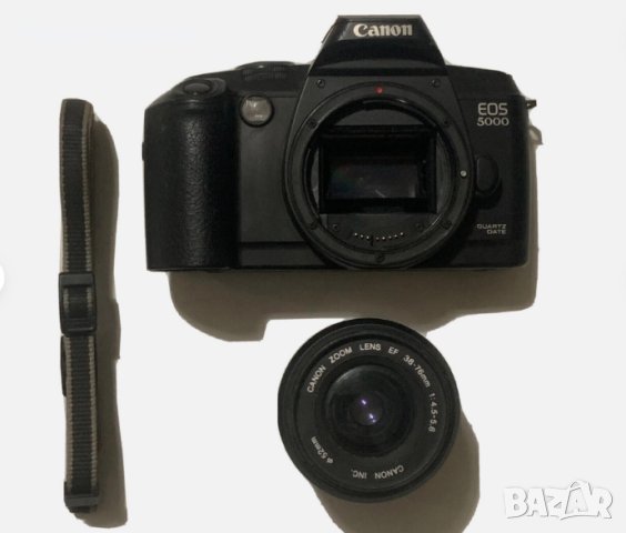 Canon EOS 5000 35mm SLR + EF 38-76mm F4.5-5.6 обектив, снимка 1 - Фотоапарати - 44310822