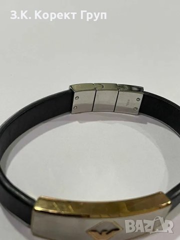 Продавам Кожена Гривна Emporio Armani, снимка 3 - Гривни - 40841529