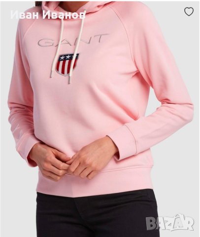 оригинален  суичър  Gant Shield Sweat Hoodie размер 176 см  М, снимка 6 - Суичъри - 42678696