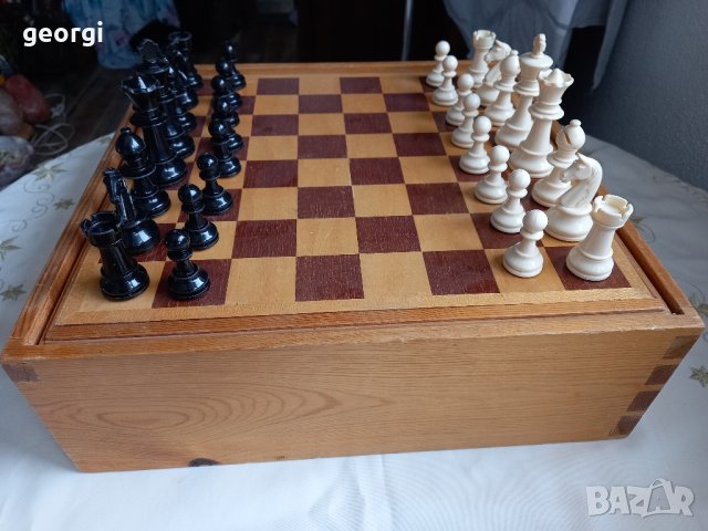 немски дървен шах, снимка 2 - Шах и табла - 44369770