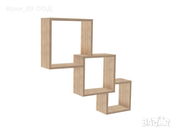 Красива тройна стенна етажерка