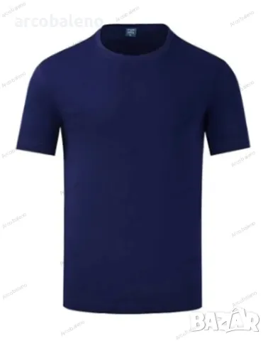 Мъжка семпла ежедневна тениска с къс ръкав, 9цвята , снимка 4 - Тениски - 48473454