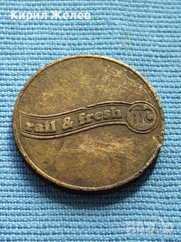 СТАР ЖЕТОН ЗА ТОАЛЕТНА RAIL FRESH WC за КОЛЕКЦИОНЕРИ 27989, снимка 3 - Други ценни предмети - 42519087