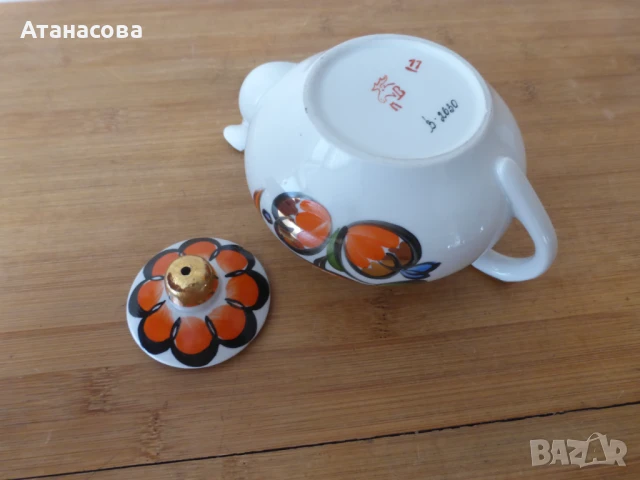 Руски порцеланов чайник Вербилки 1985 г чайниче, снимка 8 - Аксесоари за кухня - 51421391