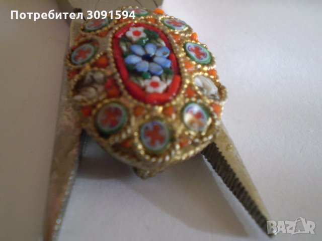  брошка венецианска мозайка, снимка 7 - Антикварни и старинни предмети - 35510309