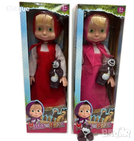 Голяма музикална детска кукла Маша от Маша и Мечокът, снимка 2 - Кукли - 52853395