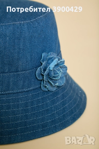 Дамска Дънкова Шапка Gary, снимка 2 - Шапки - 52183824