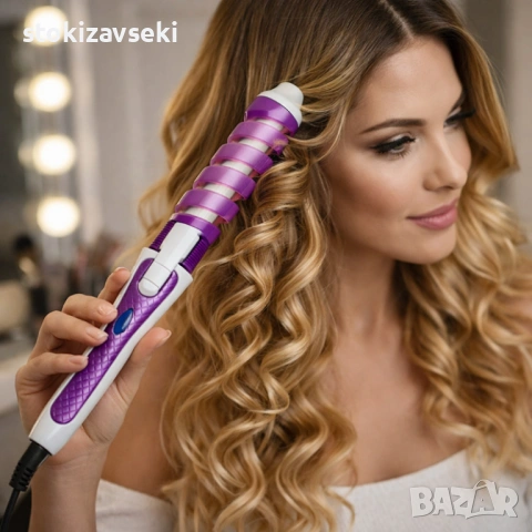 Маша за перфектни къдрици у дома или в салона, снимка 7 - Маши за коса - 54083256