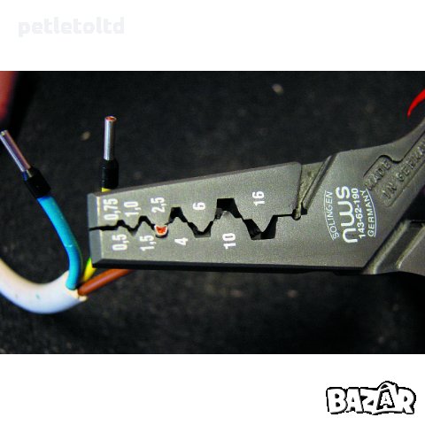 Клещи за кербоване на кабелни накрайници - NWS Solingen Германия, снимка 3 - Части - 30582155