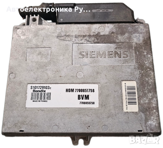 компютър RENAULT CLIO BENDIX, S101729103 C, S101729103C, HOM7700851758, 7700858258 