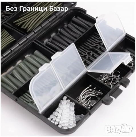 Нова Кутия с риболовни принадлежности 277 части за шаран и пъстърва, снимка 8 - Такъми - 54195241