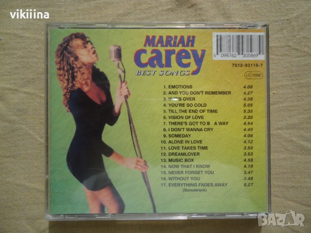 Mariah Carey, снимка 2 - CD дискове - 42861740