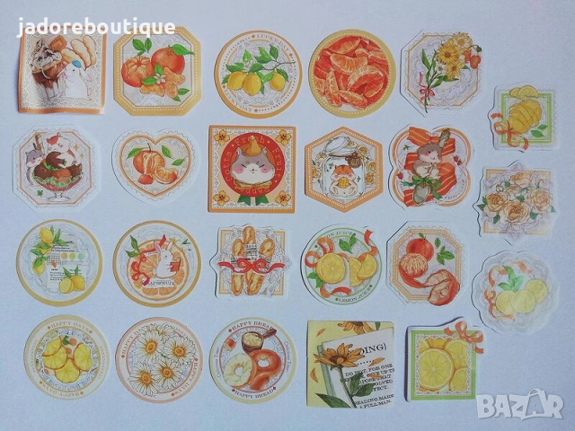 Скрапбук стикери за декорация планер 23 бр /комплект - различни видове, снимка 7 - Други - 38248929