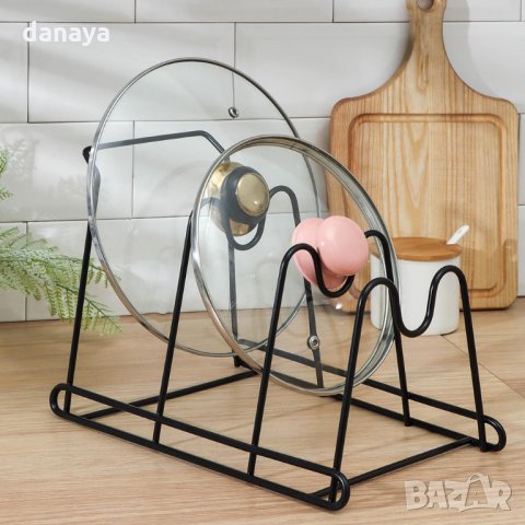2535 Метална поставка за капаци органайзер за шкаф, снимка 2 - Органайзери - 34920508
