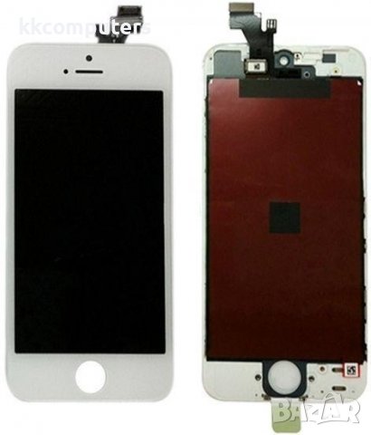 LCD Дисплей за iPhone 5G + тъч скрийн / Бял / Клас B, снимка 1