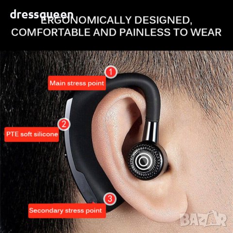 4081 Хендсфри слушалка-безжична, снимка 8 - Слушалки, hands-free - 42154608