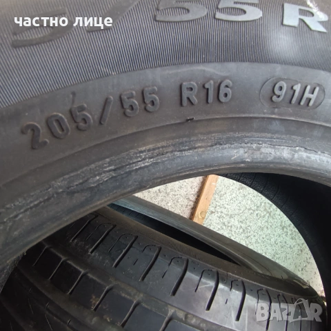 205/55/16 Пирели две гуми, снимка 4 - Гуми и джанти - 54000900