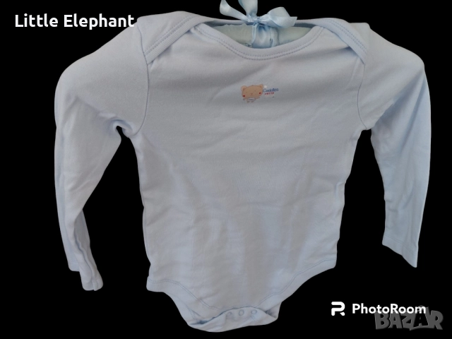 Боди с дълъг ръкав за 2-3 год момченце,мече"Cuddles with Ted",Англия/ново