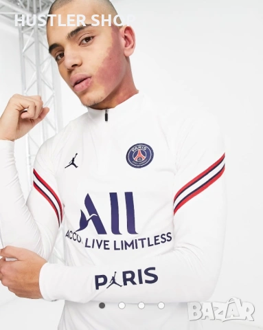 Мъжко горнище NIKE JORDAN PARIS SAINT GERMAIN. Размер М, снимка 4 - Спортни дрехи, екипи - 53939353