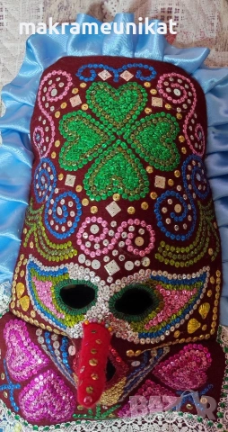 Кукерска маска, гугла, Новодел, Сурва, Кукерландия, маскарадни игри, снимка 4 - Декорация за дома - 42770820