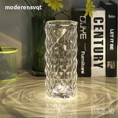 Диамантена лампа 3D ефект usb и тъч