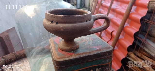 100 годишно рибарско глинено кандило