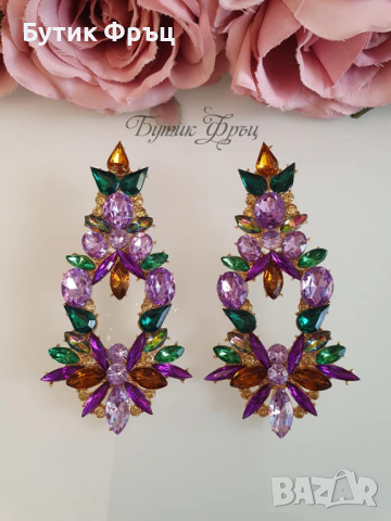 Обеци Тамара , снимка 3 - Обеци - 36536315