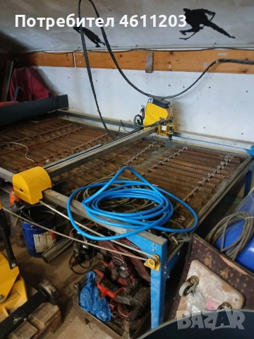 CNC плазма за рязане на метал – работеща
