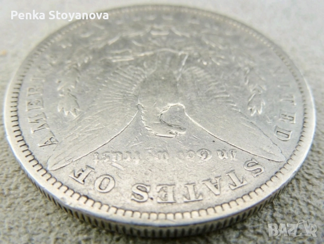 Монета 1 долар 1880г., сребро 900, снимка 2 - Нумизматика и бонистика - 52065667