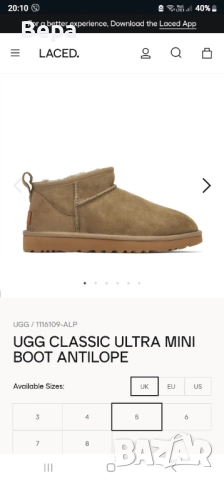 UGG classic ultra mini 37